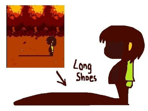 Long Shoes Shadow Joke