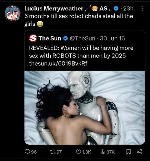 Sex Robots Steal All the Girls