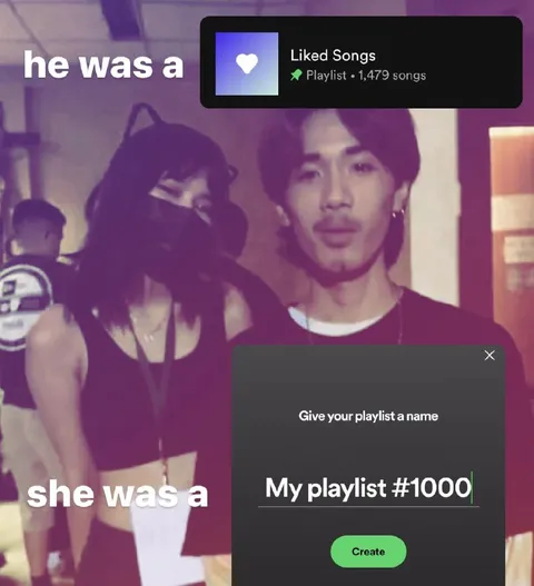 He Was a Liked Songs Playlist