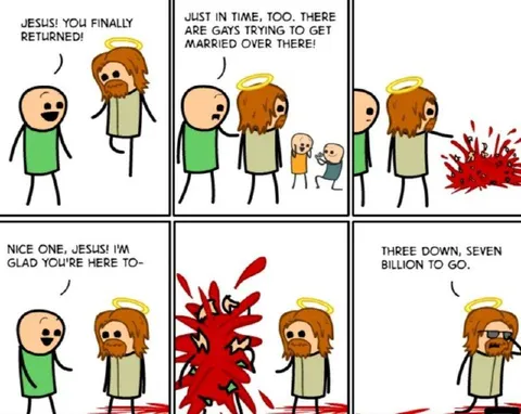 Jesus Stops Gay Marriage