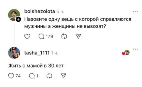 Жить с мамой в 30 лет