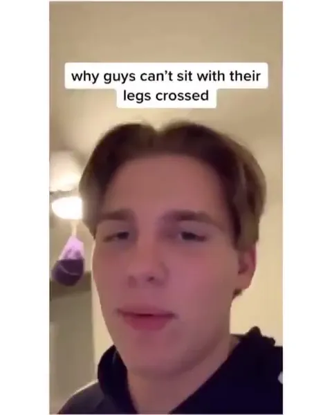 Why Guys Can't Cross Their Legs