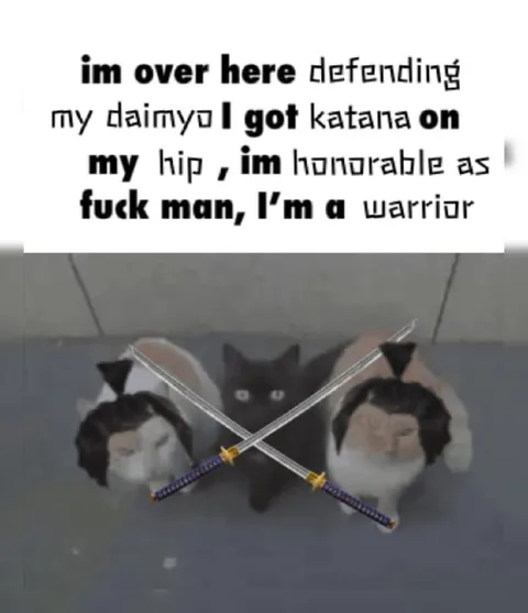 Daimyo Katana Warrior Cat