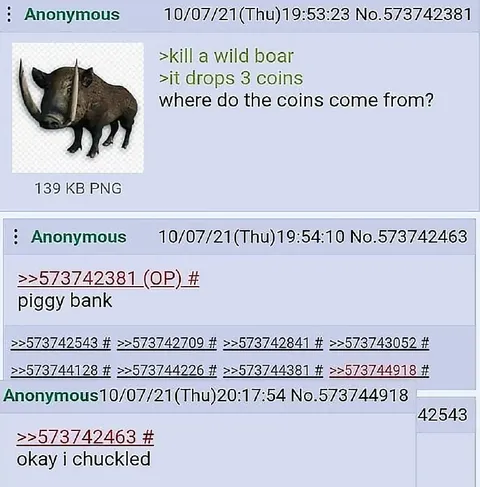 Wild Boar Drops Coins