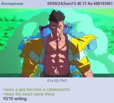 Sees a Guy Become a Cyberpsycho