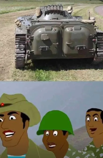 Когда увидел бронетехнику сзади