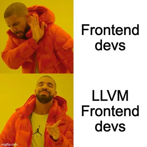 Drake Chooses LLVM Frontend