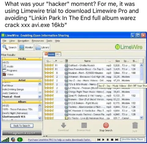 My Hacker Moment Was LimeWire