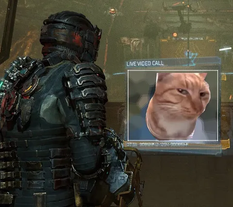 Dead Space Cat Video Call
