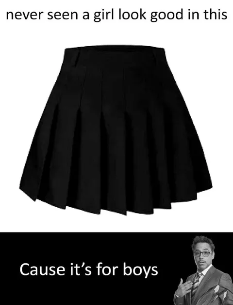 The Skirt Is for Boys