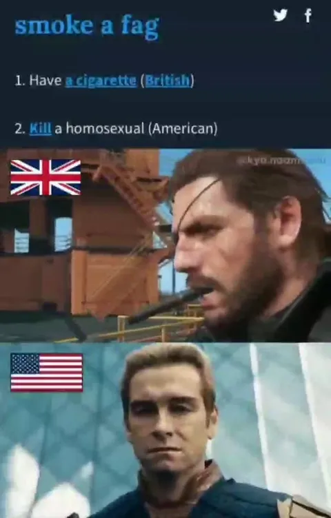 Smoke a Fag British American