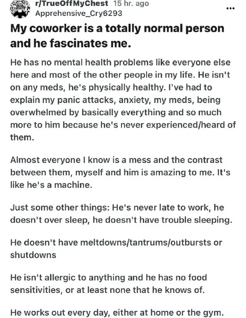 Normal Coworker Fascinates Me