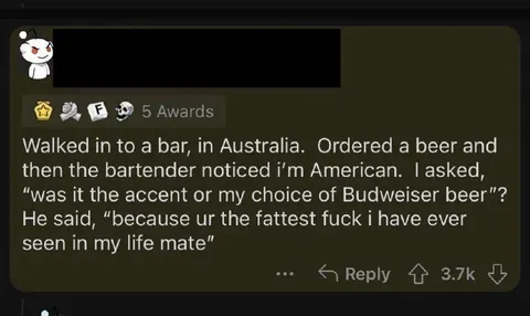 Australian Bartender Insult