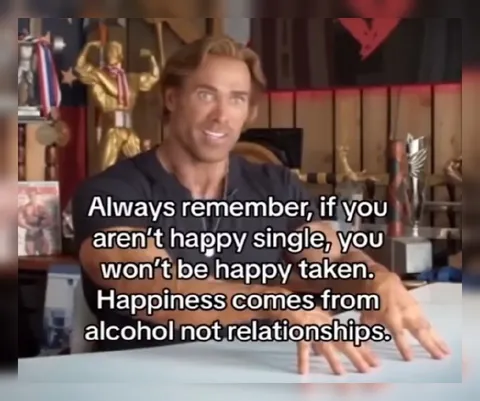 Happiness Comes From Alcohol