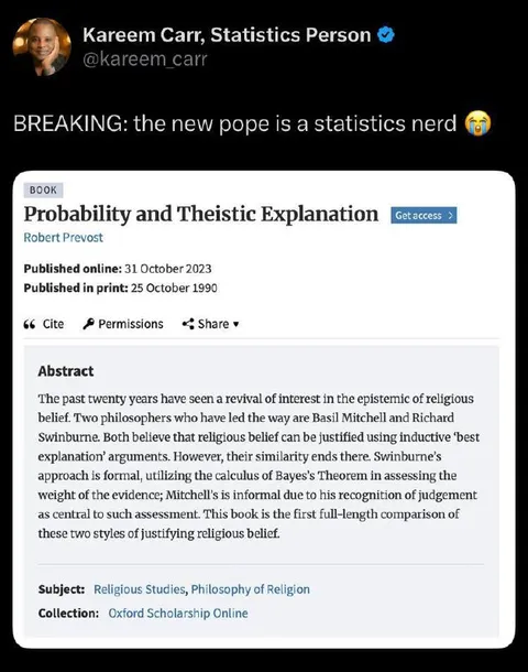New Pope Statistics Nerd