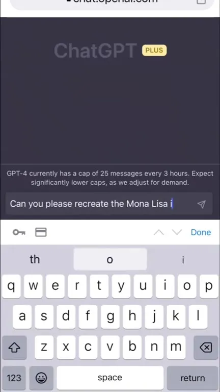 ChatGPT Draws the Mona Lisa
