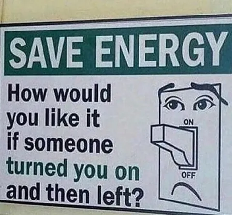 Save Energy Switch Joke