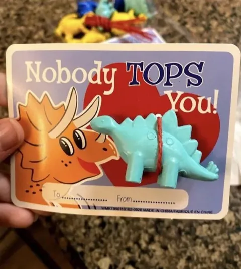 Nobody Tops You Dinosaur Card