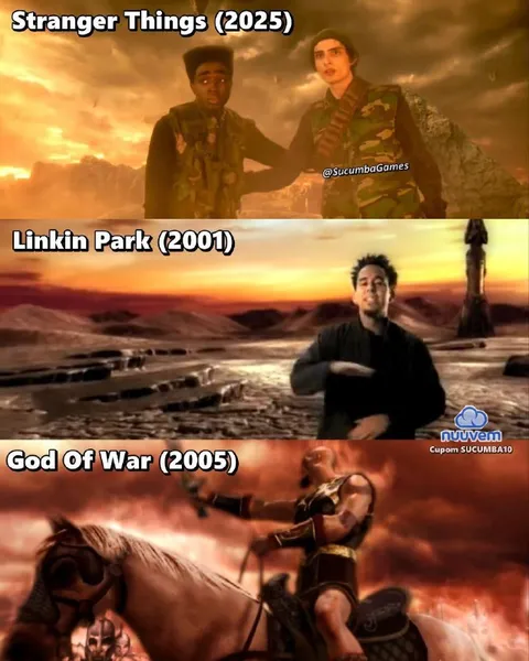 Stranger Things Linkin Park God of War