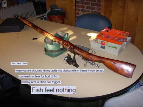 Mosin Rifle Fishing Technique