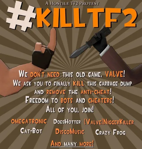 Hostile TF2 Protest