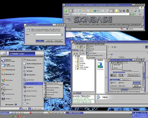 Windows XP Skinning Chaos