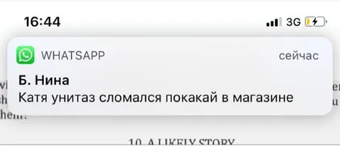 Катя, унитаз сломался