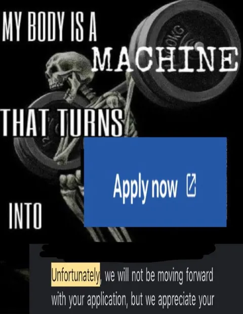 Skeleton Gets Job Rejection
