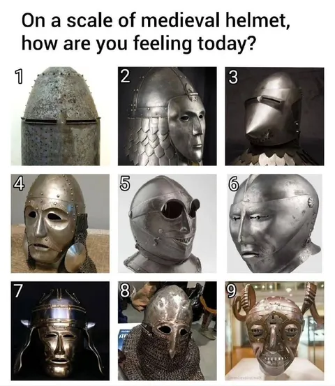 Medieval Helmet Feeling Scale