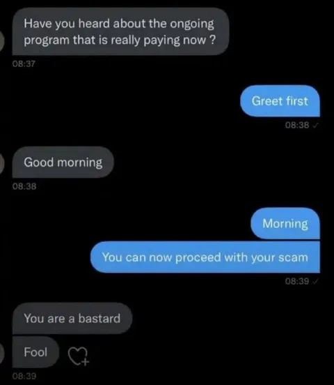 Greet First Scam