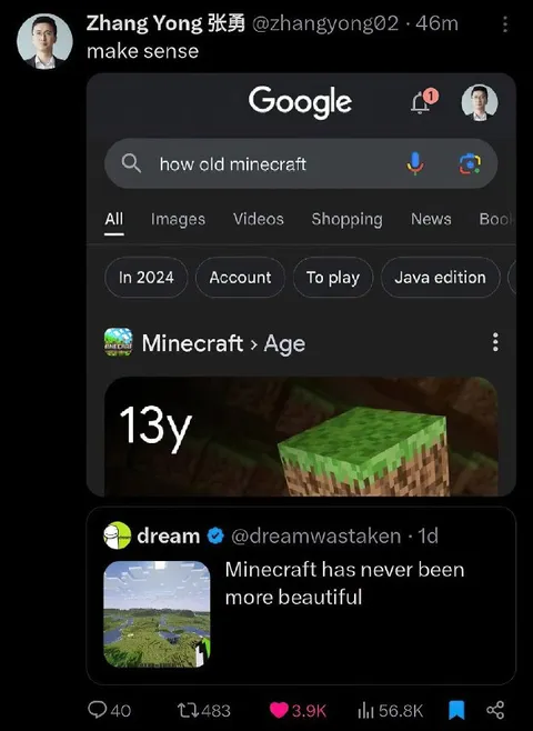 Minecraft Is Thirteen Years Old