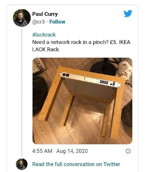 IKEA LACK Network Rack