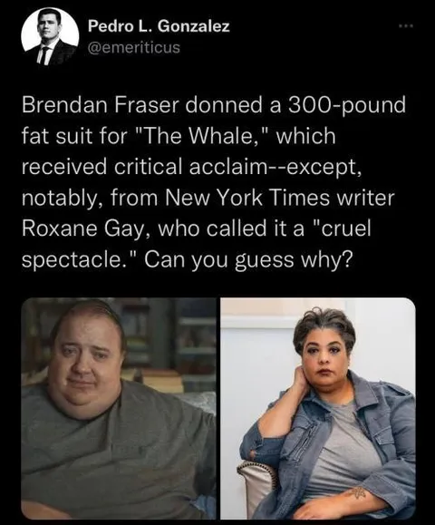 The Whale Fat Suit Controversy