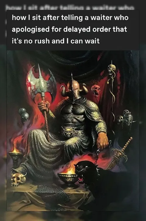 Patiently Waiting for the Order