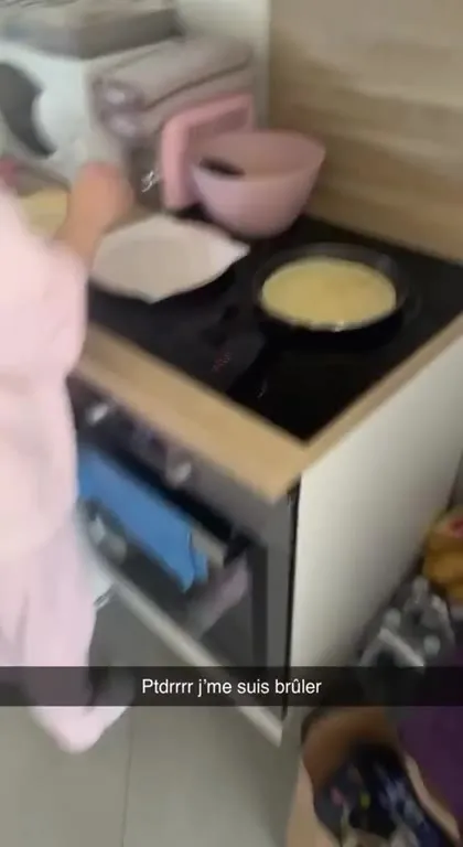 Je me suis brûlé en cuisinant