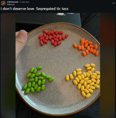 I Don’t Deserve Love Tic Tacs