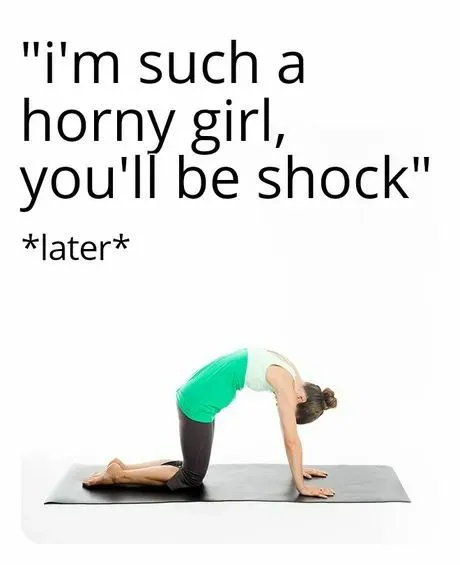 Horny Girl Does Yoga