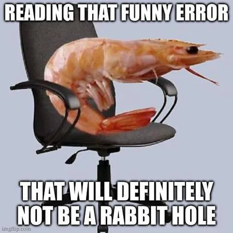 Shrimp Reading a Rabbit Hole Error