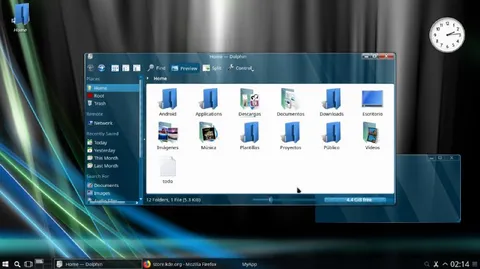 Escritorio Linux que parece macOS