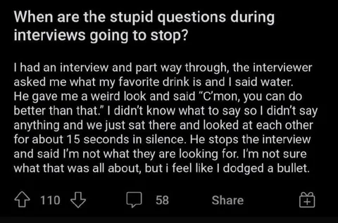 Favorite Drink Interview Question
