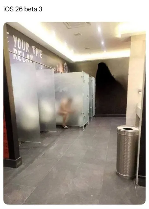 iOS 26 Bathroom Shadow