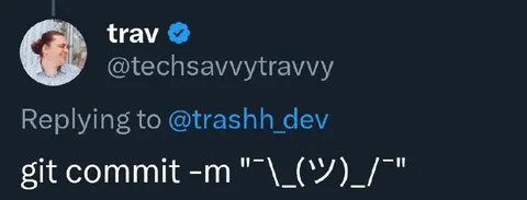 Git Commit Shrug