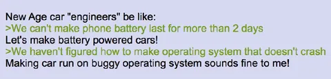 Battery-Powered Cars With Buggy Software