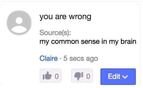 You Are Wrong Source Citation