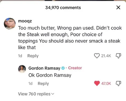 Gordon Ramsay Gets Corrected