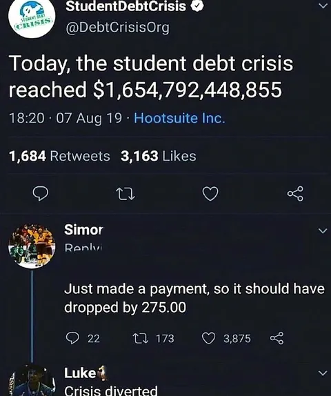Student Debt Crisis Payment