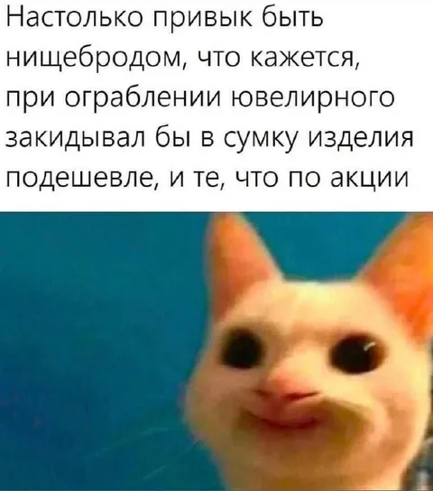 Нищеброд крадёт украшения