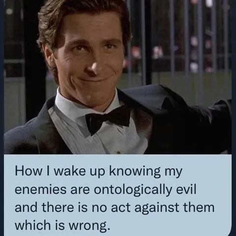 Patrick Bateman Wakes Up Smiling