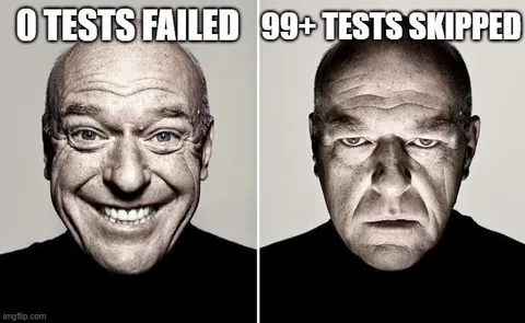 Tests Passed Versus Tests Skipped