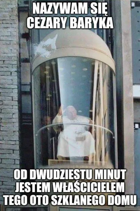 Cezary Baryka właścicielem szklanego domu